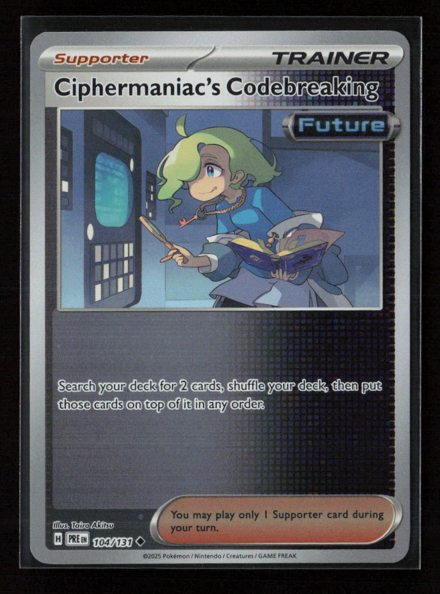 Ciphermaniac's Codebreaking Uncommon SV: Prismatic Evolutions 104/131 NM