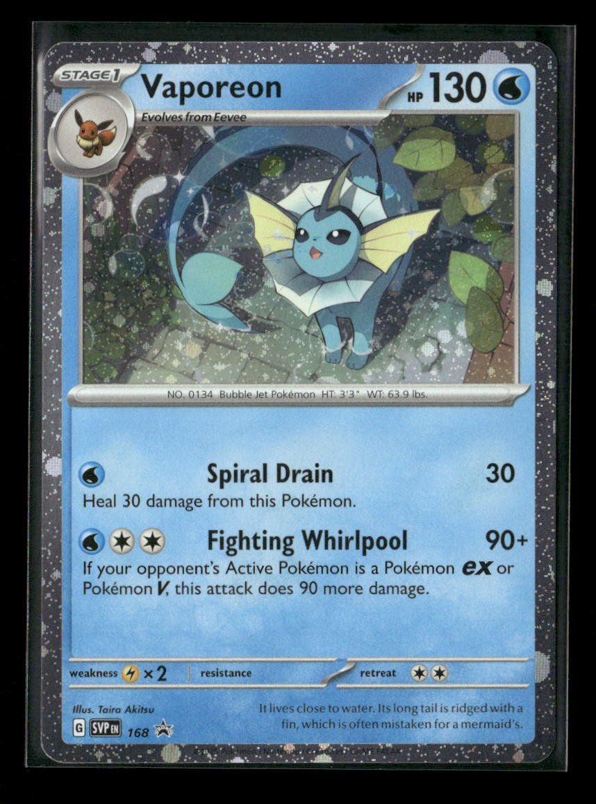 Vaporeon - (Cosmos Holo) Promo SV: Scarlet & Violet Promo Cards 168 NM