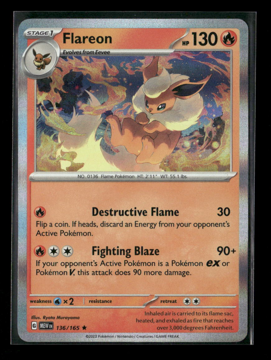 Flareon Rare SV: Prismatic Evolutions 013/131 NM