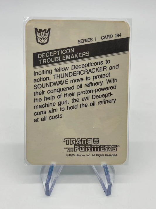 Transformers Series 1 Trading Cards #184 - Kang's Collectibles