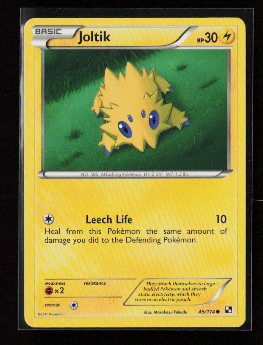 Joltik (45) Common Black and White 45/114 MP - Kang's Collectibles