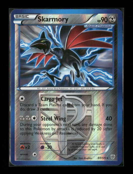 Skarmory (Team Plasma) Rare Plasma Storm 87/135 LP - Kang's Collectibles