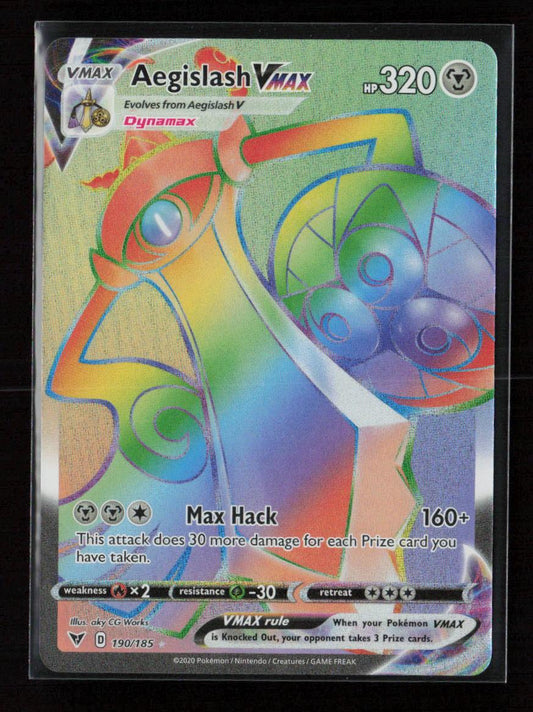 Aegislash VMAX (Secret) Secret Rare SWSH04: Vivid Voltage 190/185 NM - Kang's Collectibles