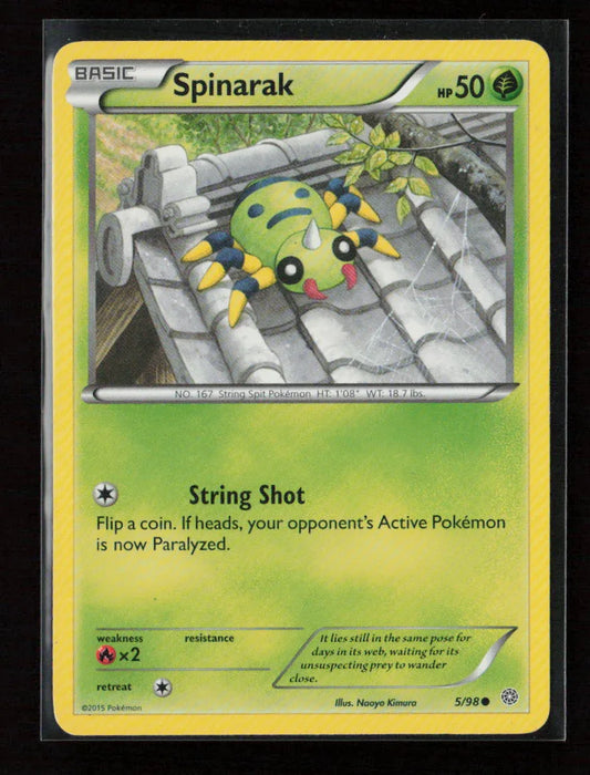 Spinarak Common XY - Ancient Origins 5/98 MP - Kang's Collectibles