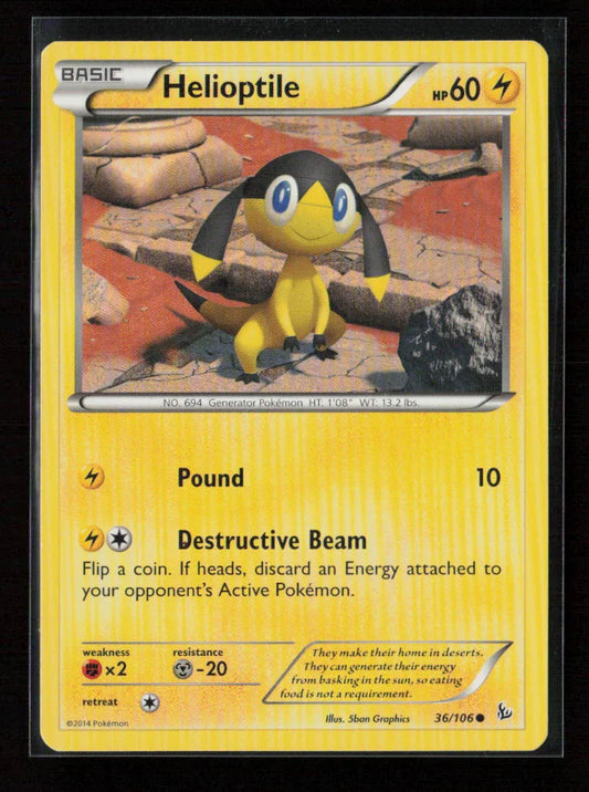 Helioptile Common XY - Flashfire 36/106 MP - Kang's Collectibles