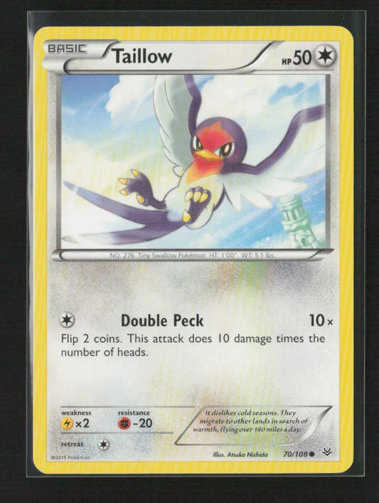 Taillow Common XY - Roaring Skies 70/108 MP - Kang's Collectibles