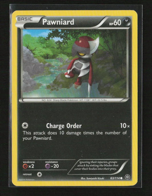 Pawniard Common XY - Steam Siege 63/114 MP - Kang's Collectibles