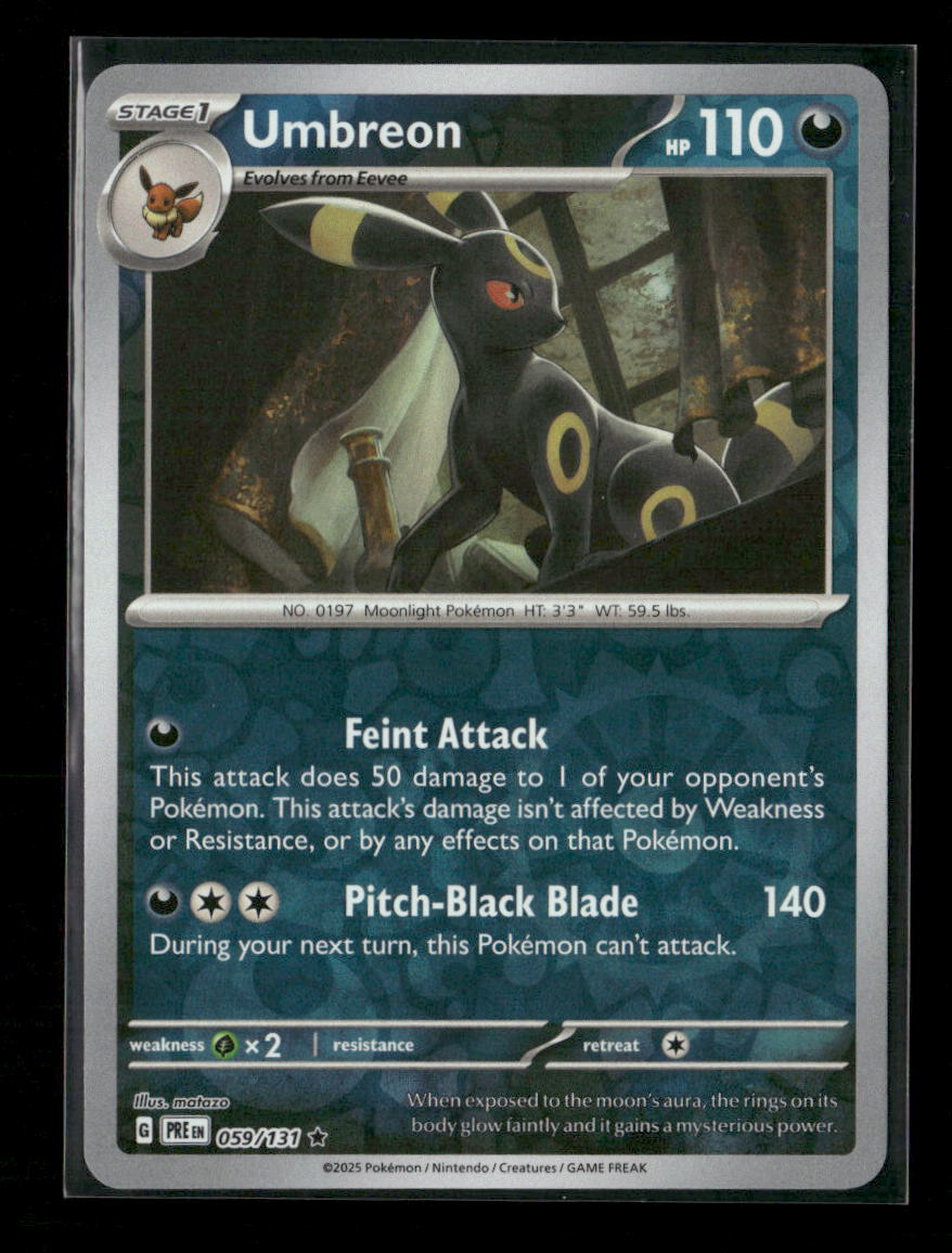 Umbreon Rare SV: Prismatic Evolutions 059/131 NM