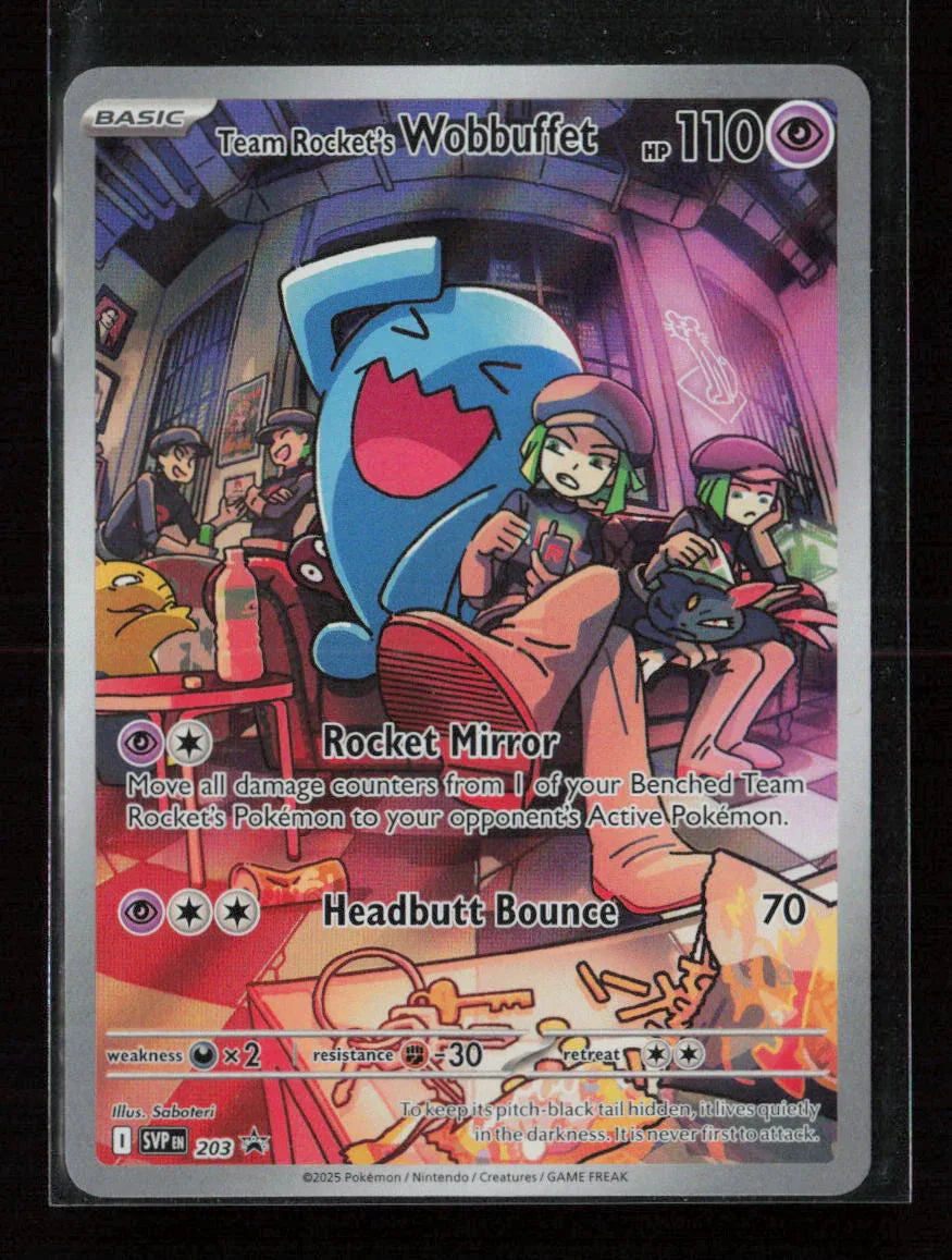 Team Rocket's Wobbuffet Promo SV: Scarlet & Violet Promo Cards 203 NM - Kang's Collectibles