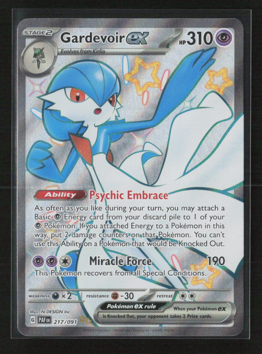 Gardevoir ex - Shiny Ultra Rare SV: Paldean Fates 217/091 NM
