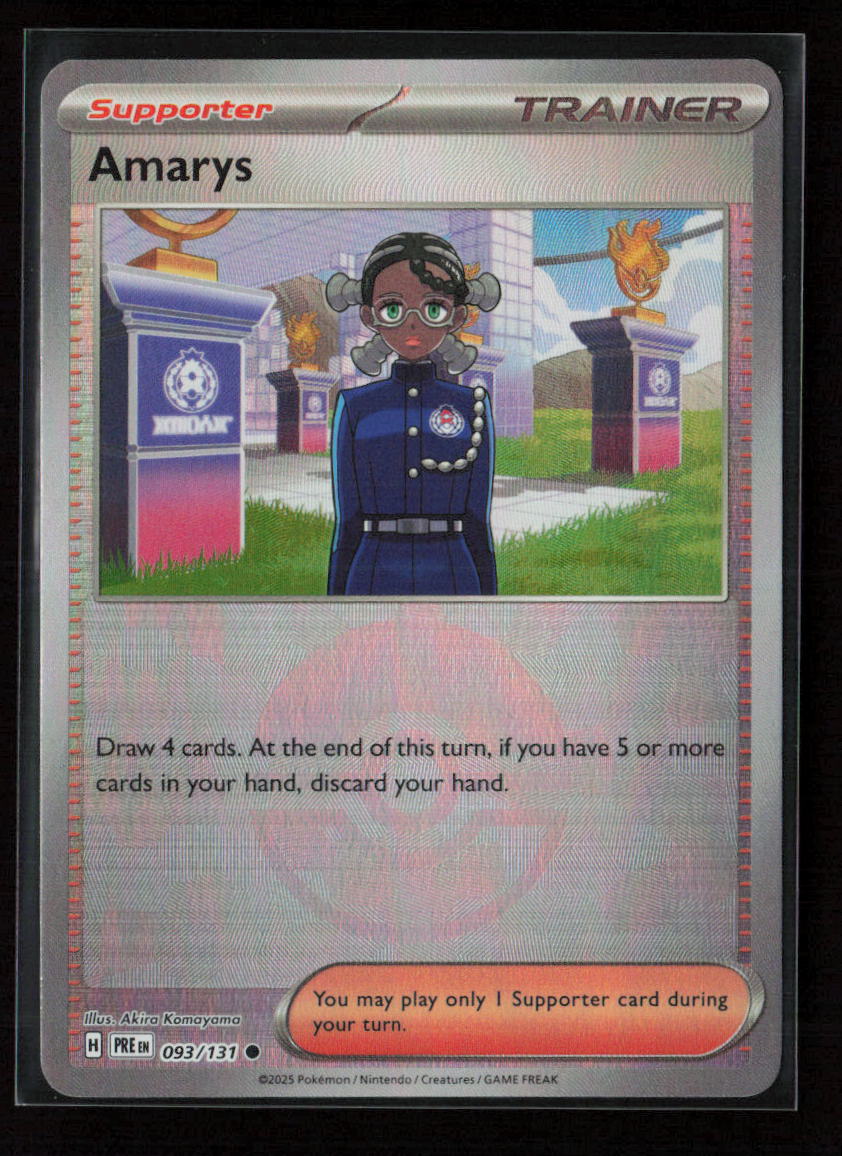 Amarys - (Poke Ball Pattern) Common SV: Prismatic Evolutions 093/131 NM