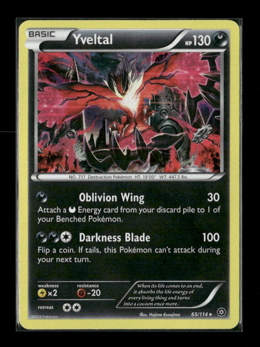 Yveltal Holo Rare XY - Steam Siege 65/114 LP - Kang's Collectibles
