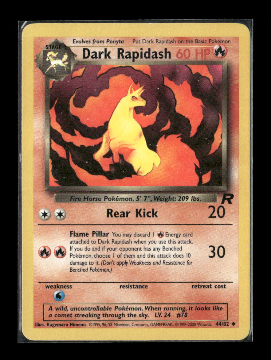 Dark Rapidash Uncommon Team Rocket 44/82 LP