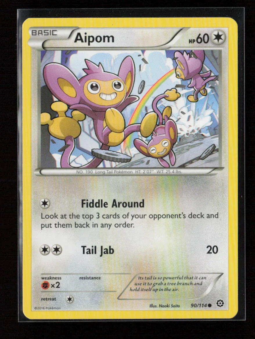 Aipom Common XY - Steam Siege 90/114 NM - Kang's Collectibles