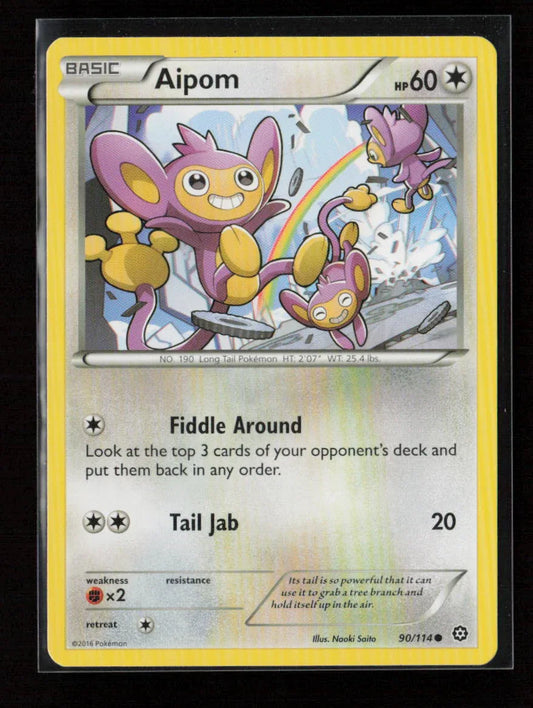Aipom Common XY - Steam Siege 90/114 NM - Kang's Collectibles