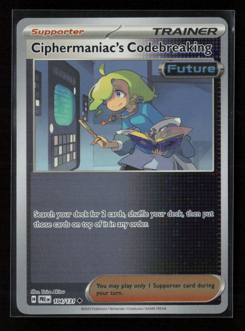 Ciphermaniac's Codebreaking Uncommon SV: Prismatic Evolutions 104/131 NM