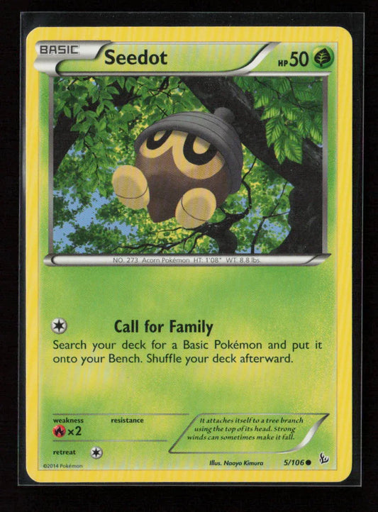 Seedot Common XY - Flashfire 5/106 MP - Kang's Collectibles