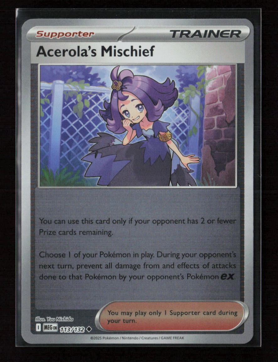Acerola's Mischief - Uncommon ME01: Mega Evolution 113/132 NM