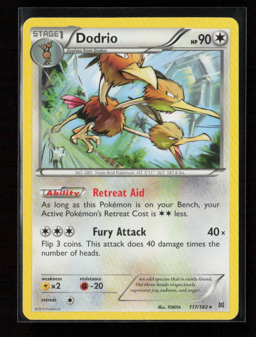 Dodrio Rare XY - BREAKthrough 117/162 MP - Kang's Collectibles