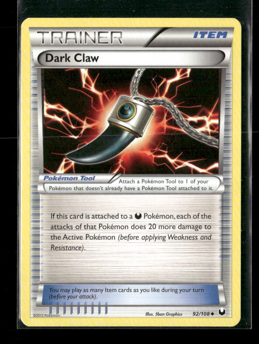 Dark Claw Uncommon Dark Explorers 92/108 LP