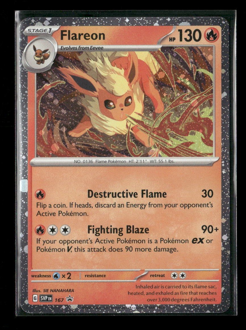 Flareon -  (Cosmos Holo) Promo SV: Scarlet & Violet Promo Cards 167 NM