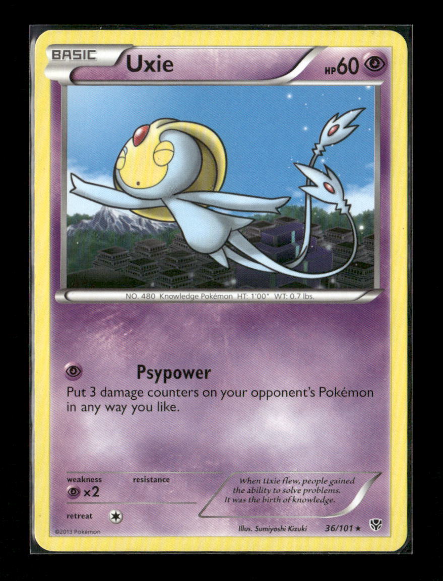 Uxie Rare Plasma Blast 36/101 NM