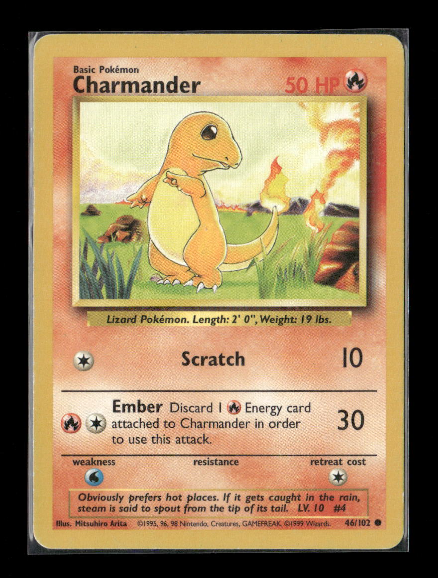 Charmander Common Base Set 046/102 LP