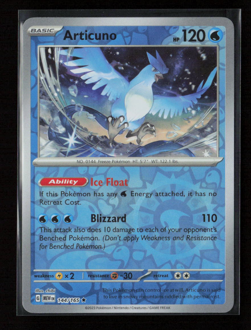 Articuno Rare SV: Scarlet & Violet 151 144/165 NM