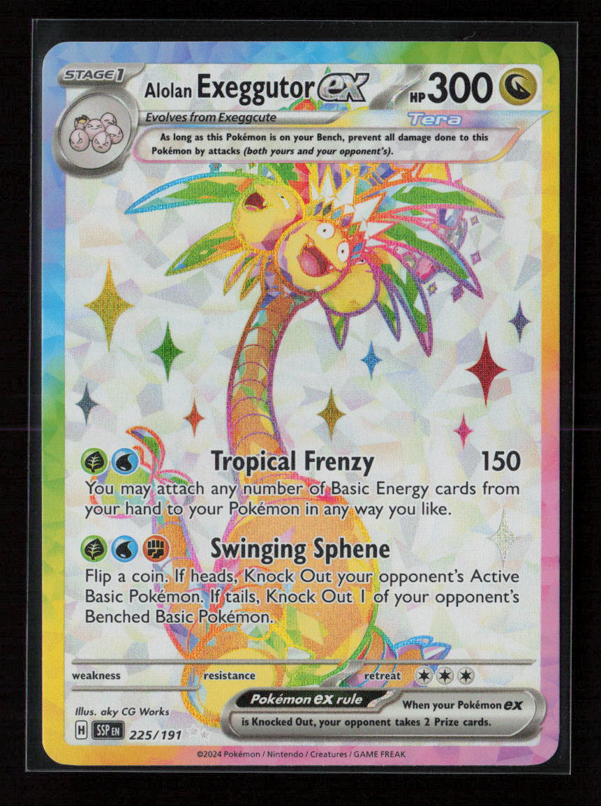 Alolan Exeggutor ex - Ultra Rare SV08: Surging Sparks 225/191 NM