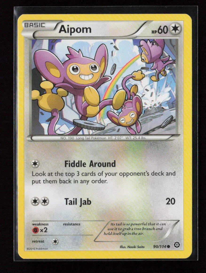 Aipom Common XY - Steam Siege 90/114 NM - Kang's Collectibles
