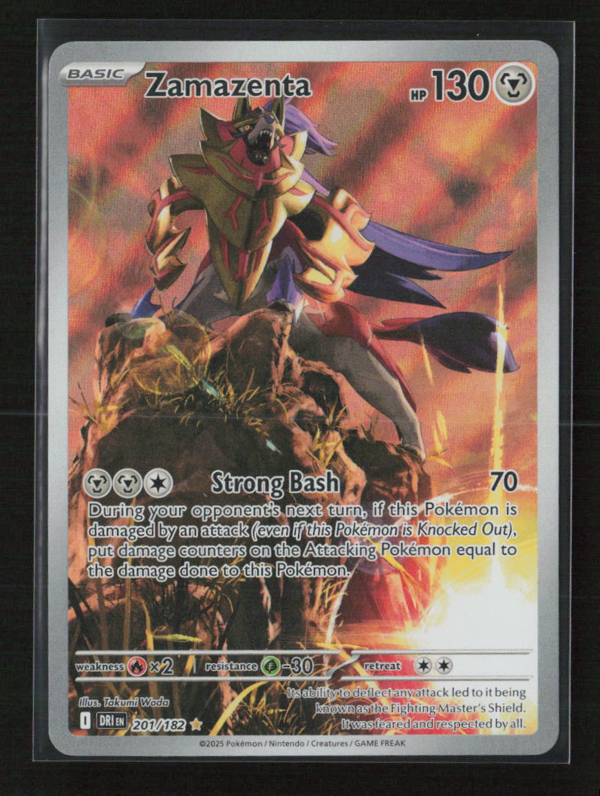 Zamazenta - Illustration Rare SV10: Destined Rivals 201/182 NM