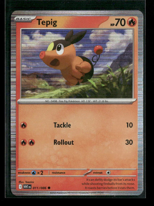 Tepig Common SV: White Flare 011/086 NM - Kang's Collectibles