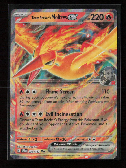 Team Rocket's Moltres ex Double Rare SV10: Destined Rivals 031/182 NM - Kang's Collectibles
