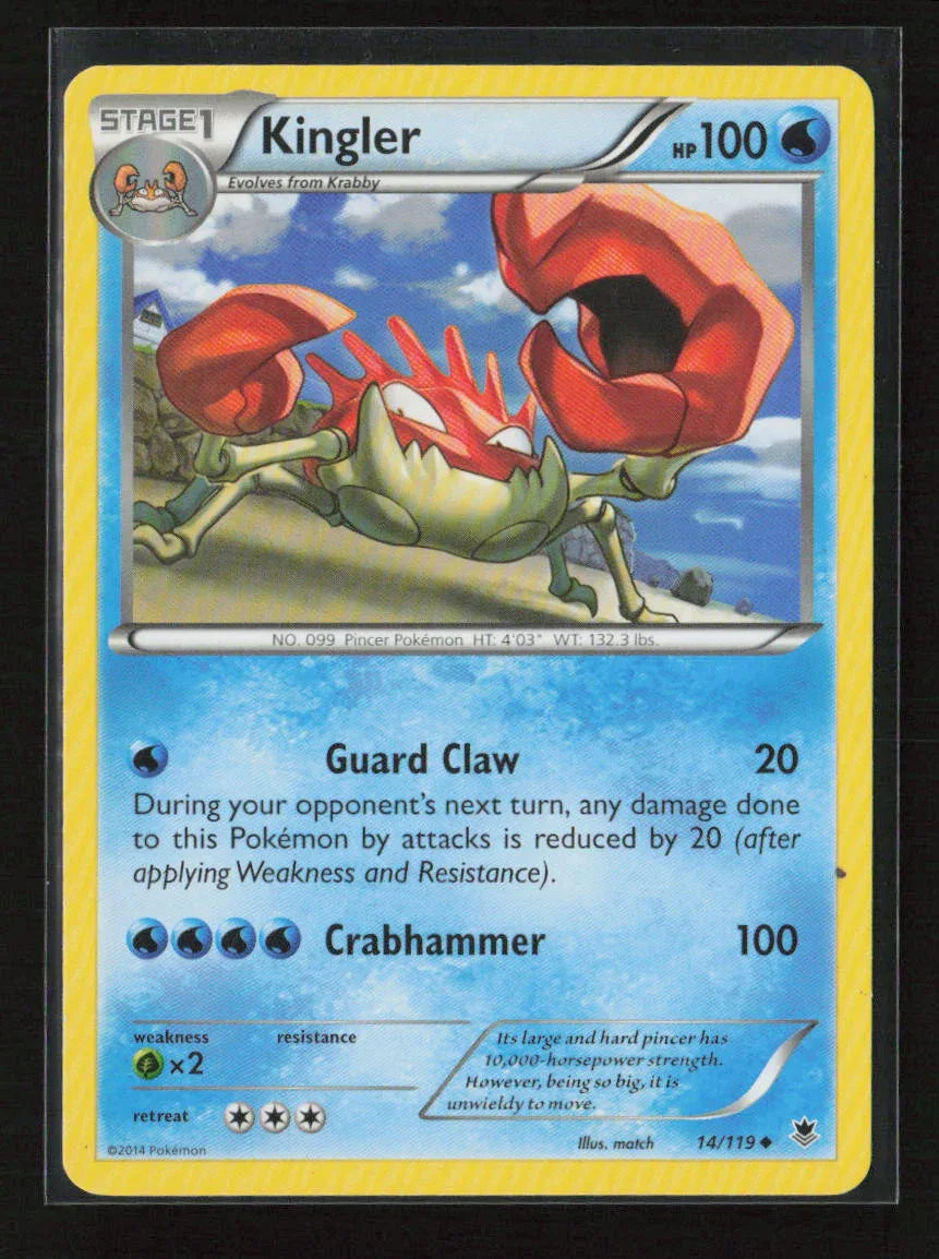 Kingler Uncommon XY - Phantom Forces 14/119 MP - Kang's Collectibles