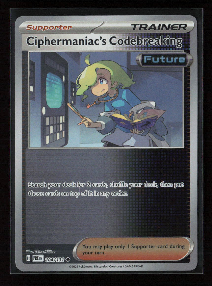 Ciphermaniac's Codebreaking Uncommon SV: Prismatic Evolutions 104/131 NM