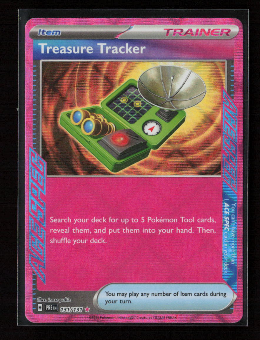 Treasure Tracker ACE SPEC Rare SV: Prismatic Evolutions 131/131 NM