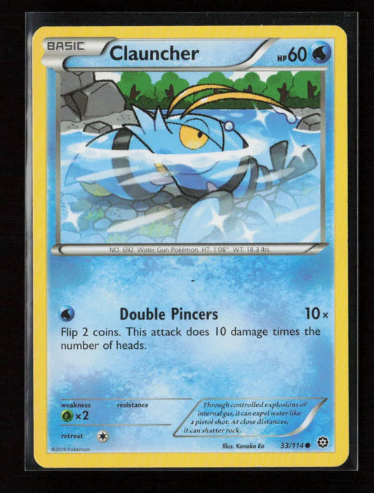 Clauncher Common XY - Steam Siege 33/114 MP - Kang's Collectibles